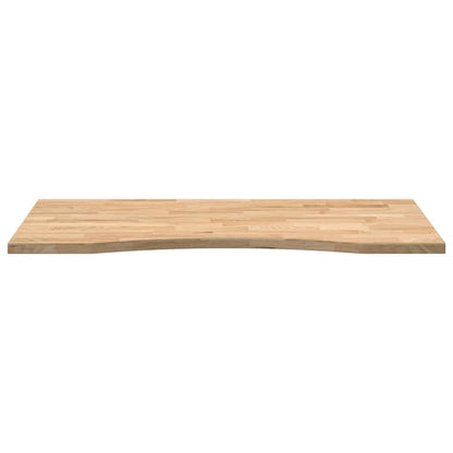 Bureaublad rechthoekig 100x50x2,5 cm onbehandeld eikenhout