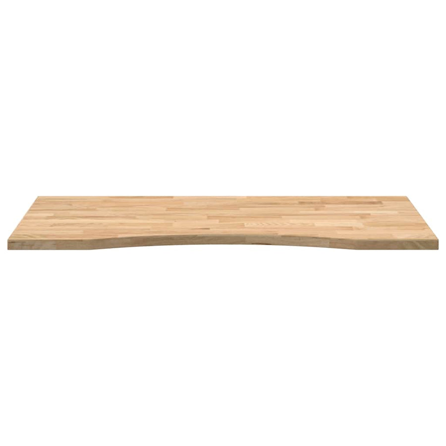 Bureaublad rechthoekig 100x50x2,5 cm onbehandeld eikenhout