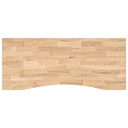Bureaublad rechthoekig 120x50x2,5 cm onbehandeld eikenhout