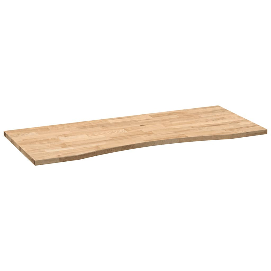 Bureaublad rechthoekig 120x50x2,5 cm onbehandeld eikenhout