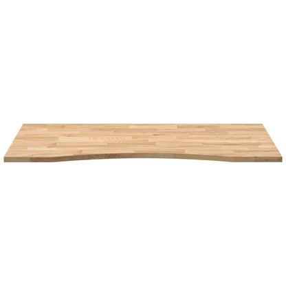 Bureaublad rechthoekig 120x50x2,5 cm onbehandeld eikenhout