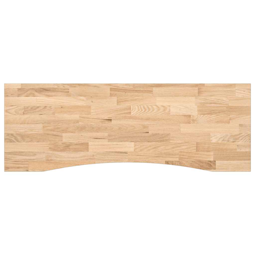 Bureaublad rechthoekig 140x50x2,5 cm onbehandeld eikenhout