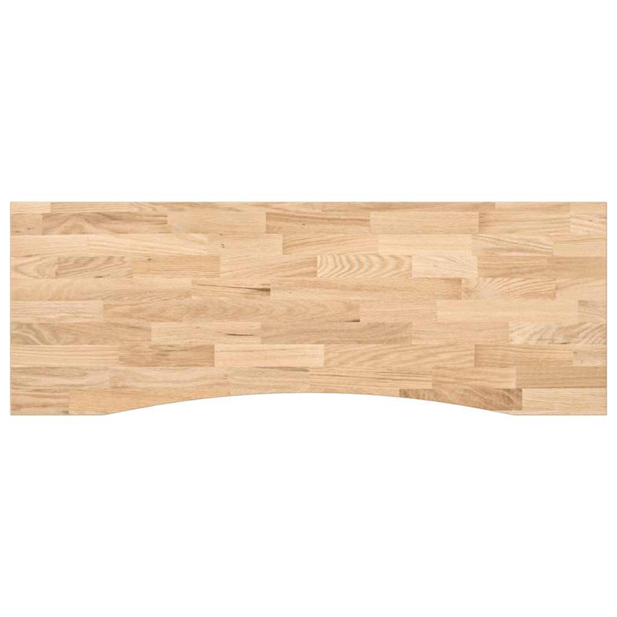Bureaublad rechthoekig 140x50x2,5 cm onbehandeld eikenhout