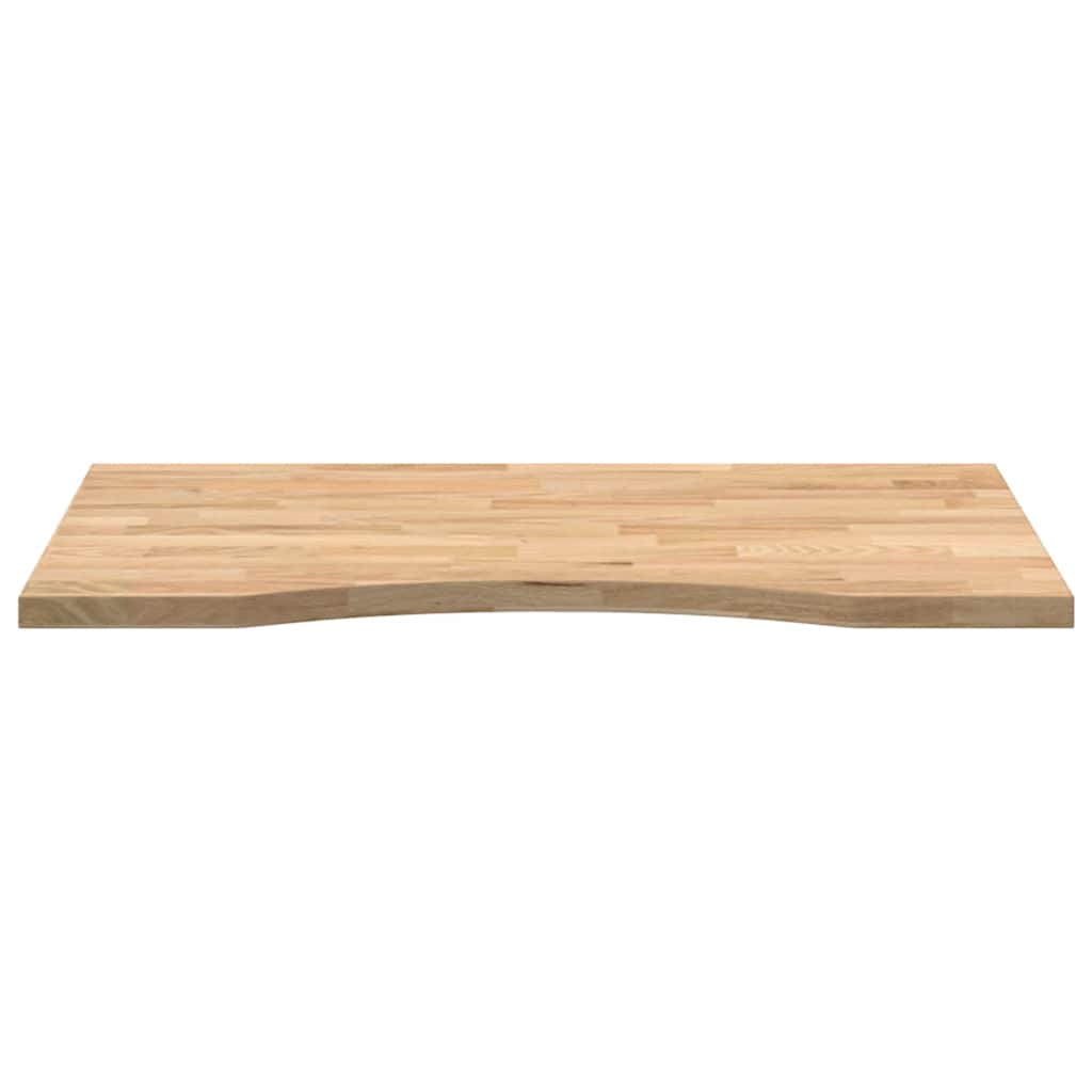 Bureaublad rechthoekig 80x60x2,5 cm onbehandeld eikenhout