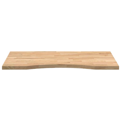 Bureaublad rechthoekig 80x60x2,5 cm onbehandeld eikenhout