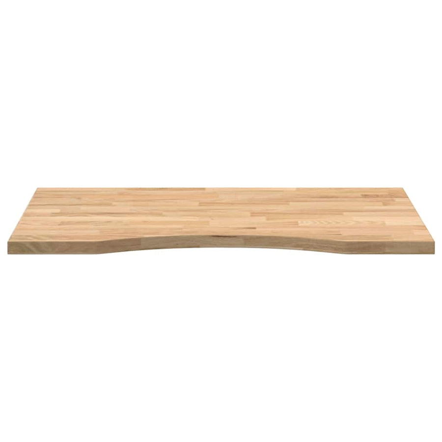Bureaublad rechthoekig 80x60x2,5 cm onbehandeld eikenhout