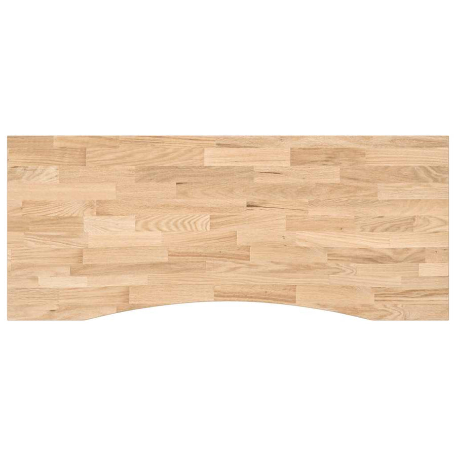 Bureaublad rechthoekig 120x60x2,5 cm onbehandeld eikenhout