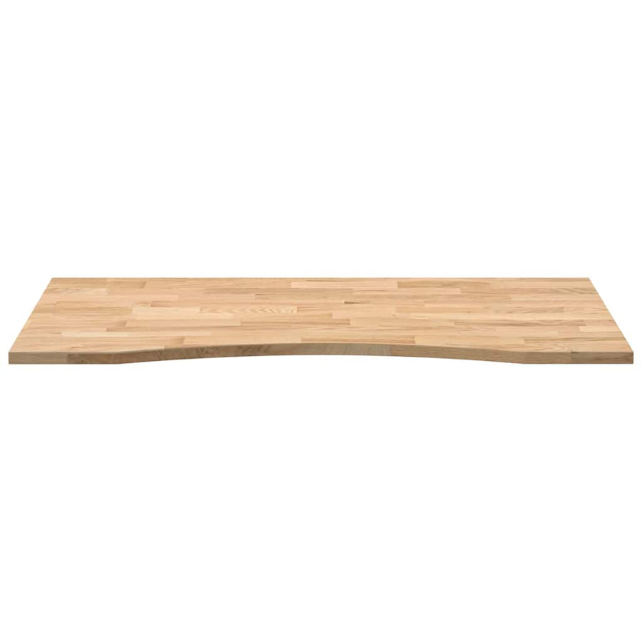 Bureaublad rechthoekig 120x60x2,5 cm onbehandeld eikenhout
