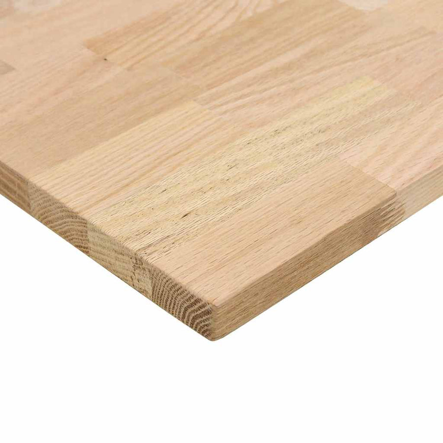 Bureaublad rechthoekig 120x60x2,5 cm onbehandeld eikenhout