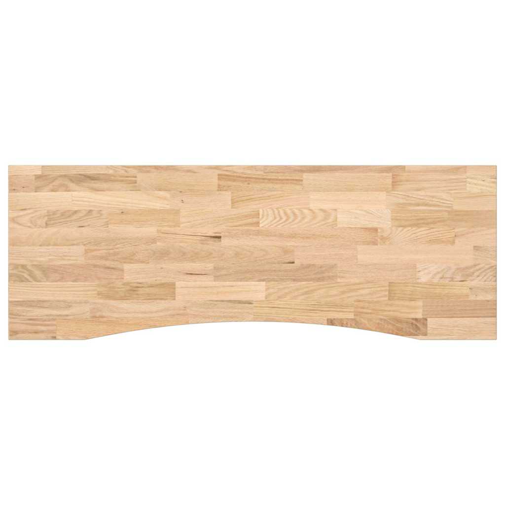 Bureaublad rechthoekig 140x60x2,5 cm onbehandeld eikenhout