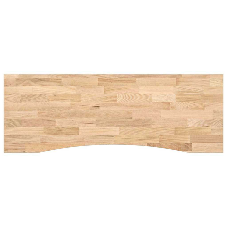 Bureaublad rechthoekig 140x60x2,5 cm onbehandeld eikenhout