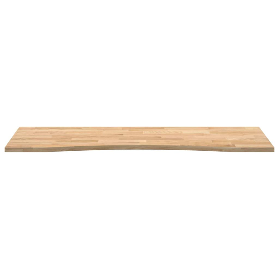 Bureaublad rechthoekig 140x60x2,5 cm onbehandeld eikenhout