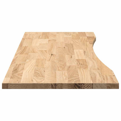 Bureaublad rechthoekig 140x60x2,5 cm onbehandeld eikenhout