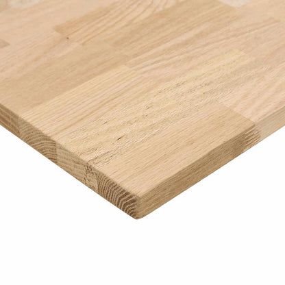 Bureaublad rechthoekig 140x60x2,5 cm onbehandeld eikenhout