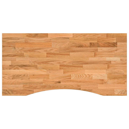 Bureaublad rechthoekig 100x50x2,5 cm eikenhout lichtbruin