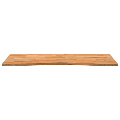 Bureaublad rechthoekig 120x50x2,5 cm eikenhout lichtbruin