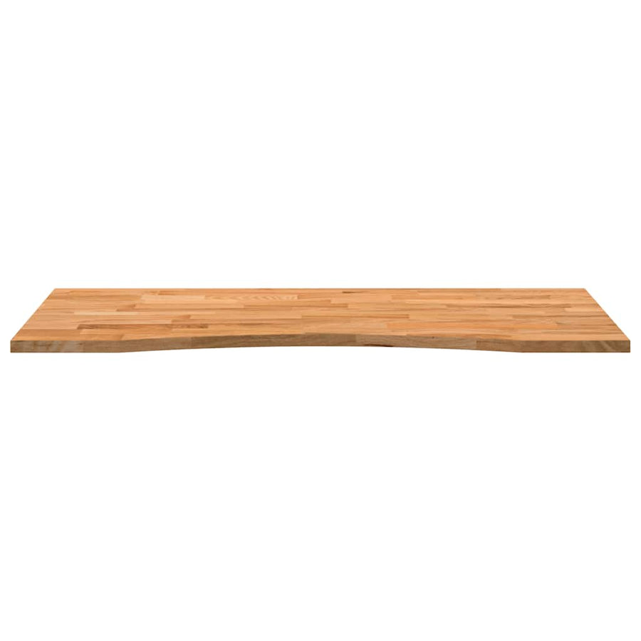 Bureaublad rechthoekig 120x50x2,5 cm eikenhout lichtbruin
