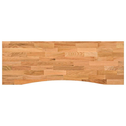 Bureaublad rechthoekig 140x50x2,5 cm eikenhout lichtbruin
