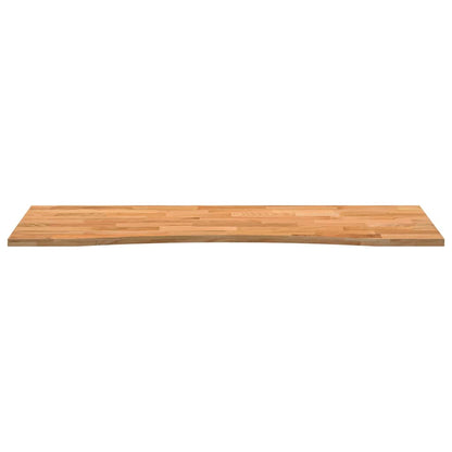 Bureaublad rechthoekig 140x50x2,5 cm eikenhout lichtbruin