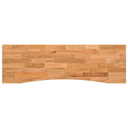 Bureaublad rechthoekig 160x50x2,5 cm eikenhout lichtbruin
