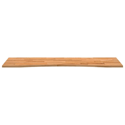Bureaublad rechthoekig 160x50x2,5 cm eikenhout lichtbruin