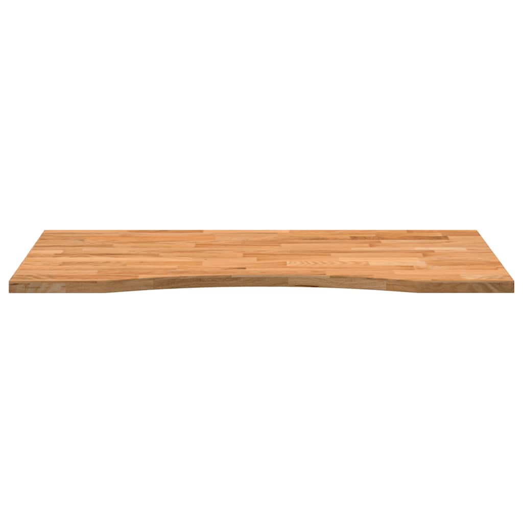 Bureaublad rechthoekig 100x60x2,5 cm eikenhout lichtbruin
