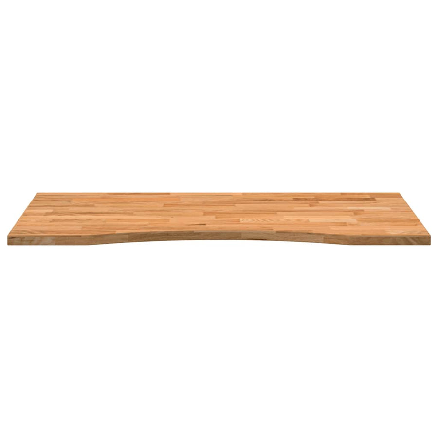 Bureaublad rechthoekig 100x60x2,5 cm eikenhout lichtbruin