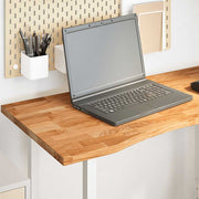 Bureaublad 100x60x2,5 cm massief eikenhout lichtbruin