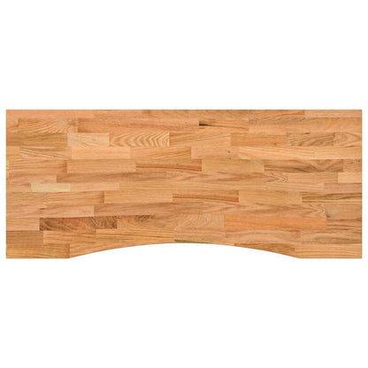 Bureaublad rechthoekig 120x60x2,5 cm eikenhout lichtbruin