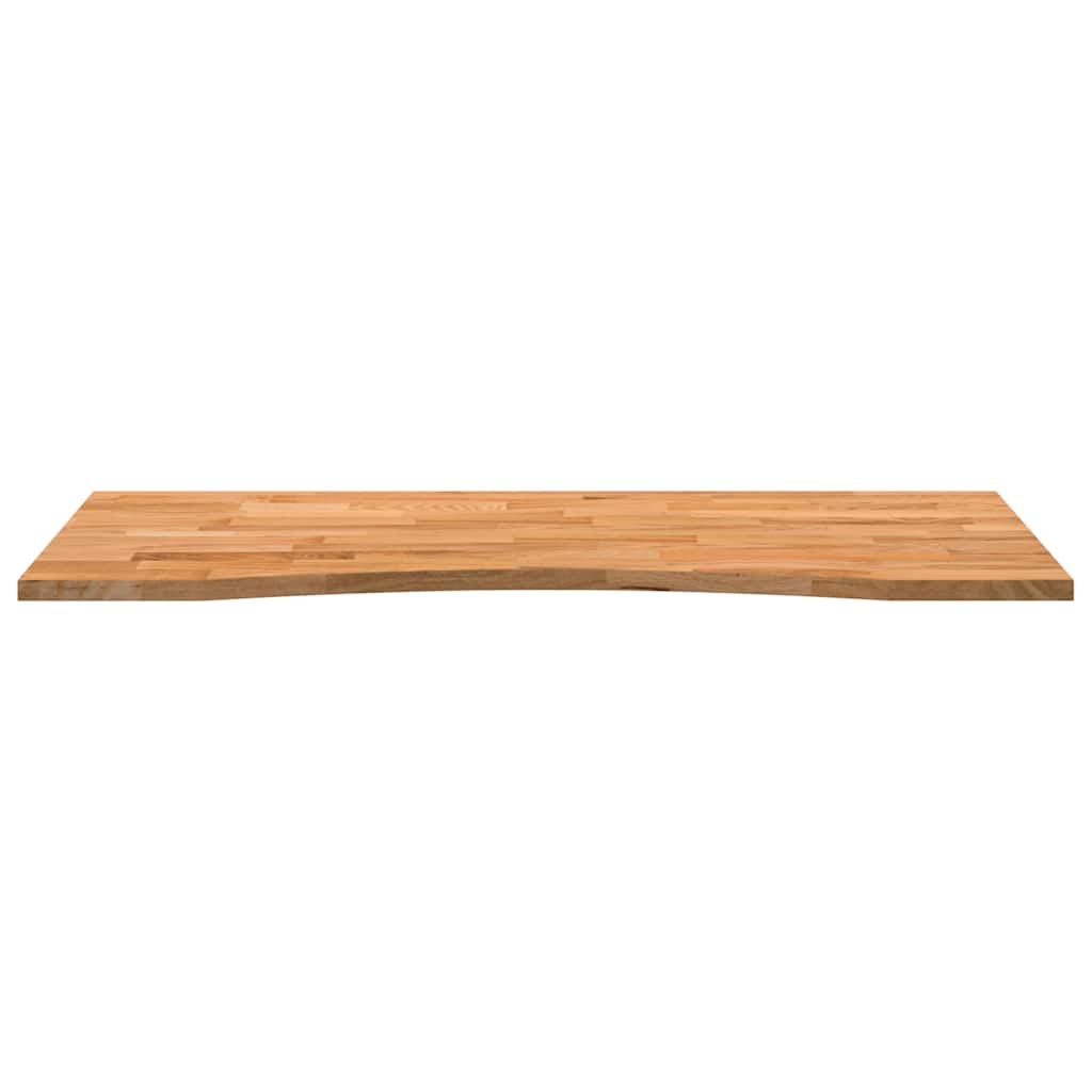 Bureaublad rechthoekig 120x60x2,5 cm eikenhout lichtbruin