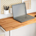 Bureaublad 120x60x2.5 cm massief eikenhout