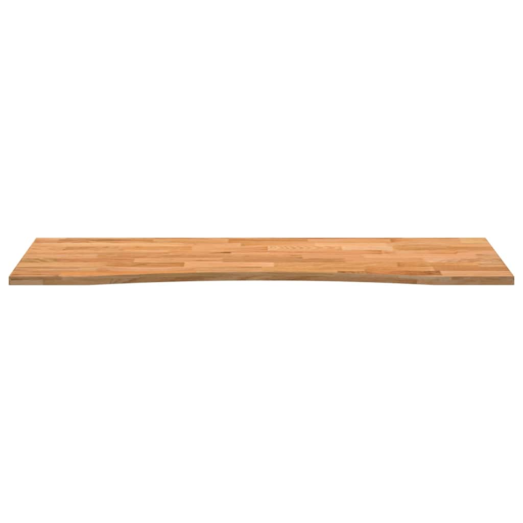 Bureaublad rechthoekig 140x60x2,5 cm eikenhout lichtbruin