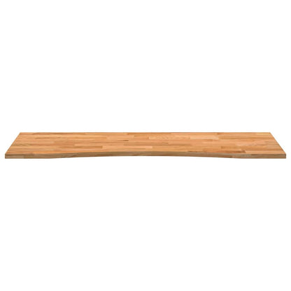 Bureaublad rechthoekig 140x60x2,5 cm eikenhout lichtbruin