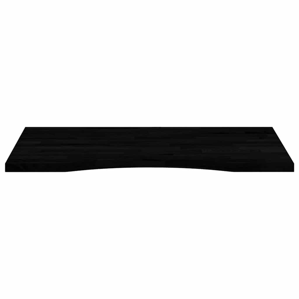 Bureaublad rechthoekig 80x50x2,5 cm eikenhout donkerbruin