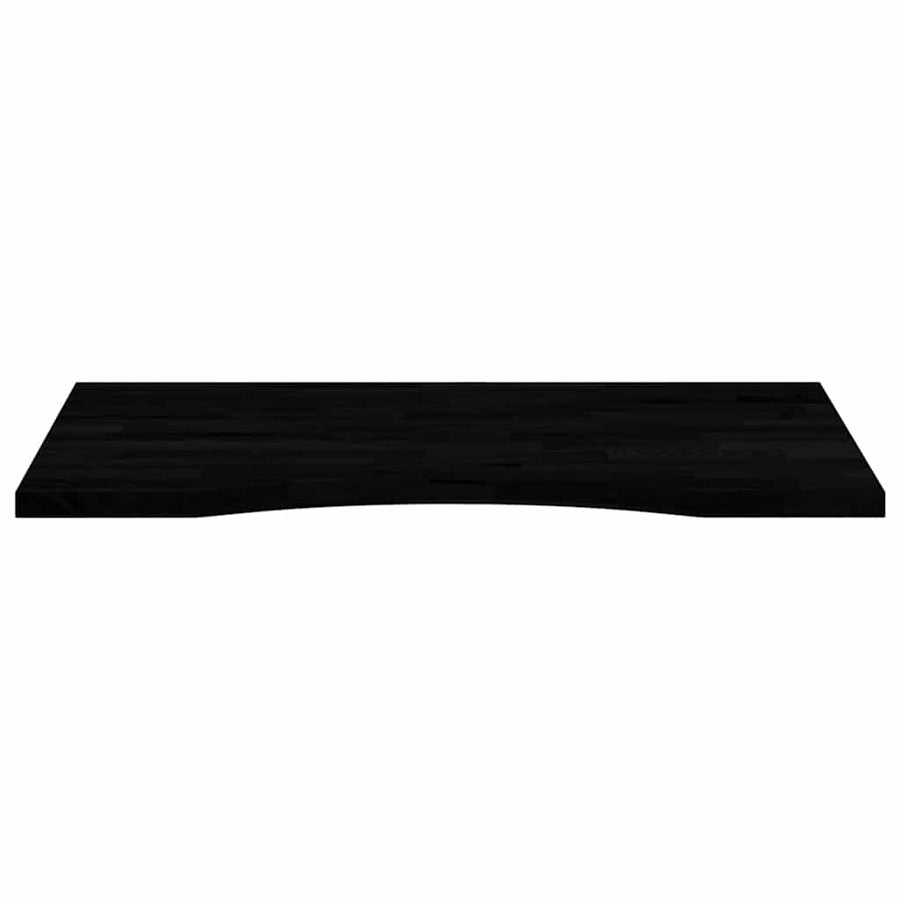 Bureaublad rechthoekig 80x50x2,5 cm eikenhout donkerbruin