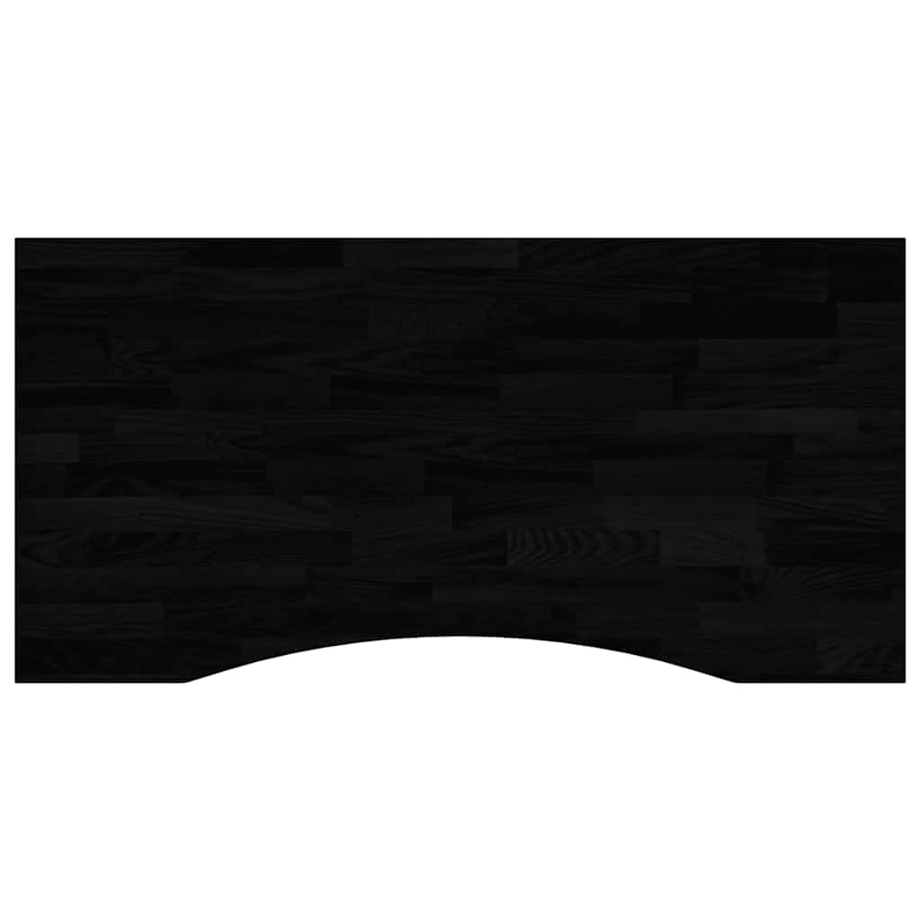 Bureaublad rechthoekig 100x50x2,5 cm eikenhout donkerbruin