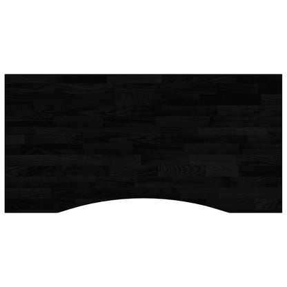 Bureaublad rechthoekig 100x50x2,5 cm eikenhout donkerbruin