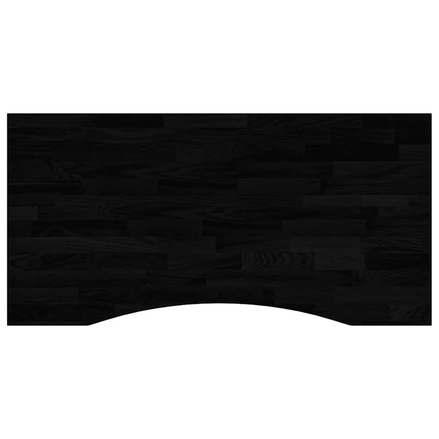 Bureaublad rechthoekig 100x50x2,5 cm eikenhout donkerbruin