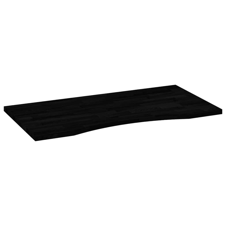 Bureaublad rechthoekig 100x50x2,5 cm eikenhout donkerbruin