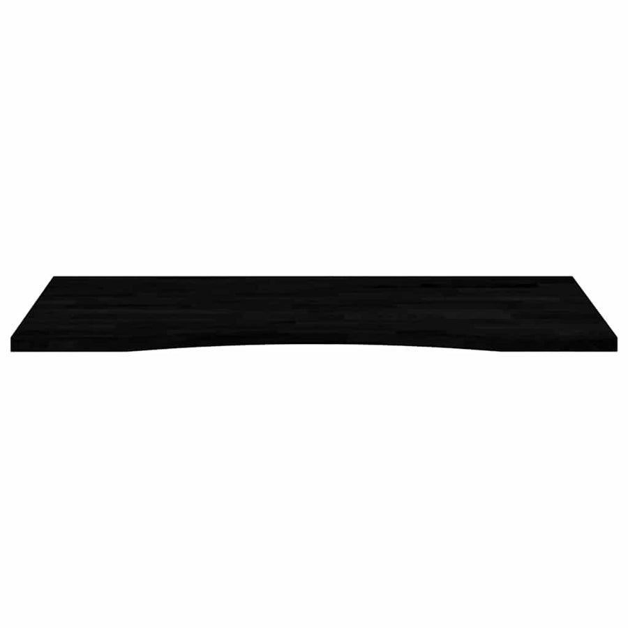 Bureaublad rechthoekig 100x50x2,5 cm eikenhout donkerbruin