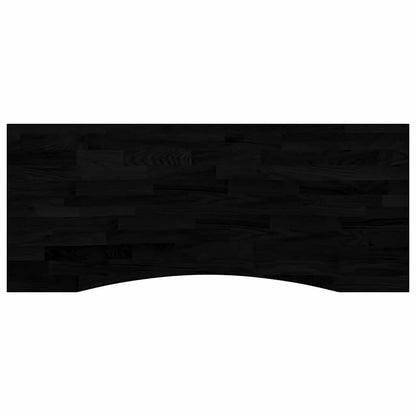 Bureaublad rechthoekig 120x50x2,5 cm eikenhout donkerbruin