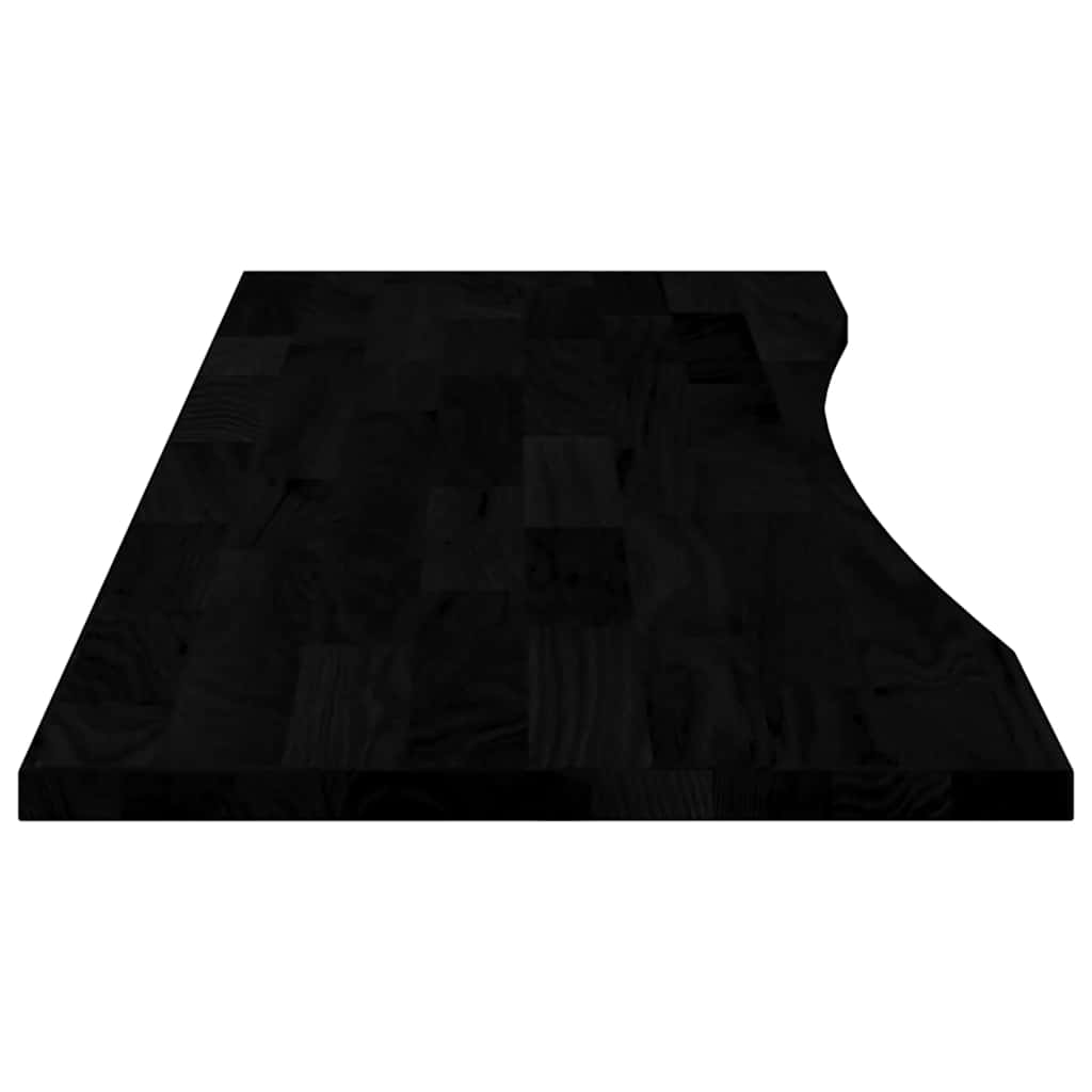 Bureaublad rechthoekig 160x50x2,5 cm eikenhout donkerbruin