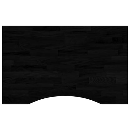 Bureaublad rechthoekig 80x60x2,5 cm eikenhout donkerbruin
