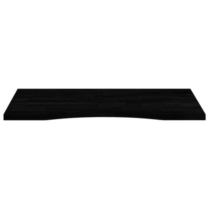 Bureaublad rechthoekig 80x60x2,5 cm eikenhout donkerbruin
