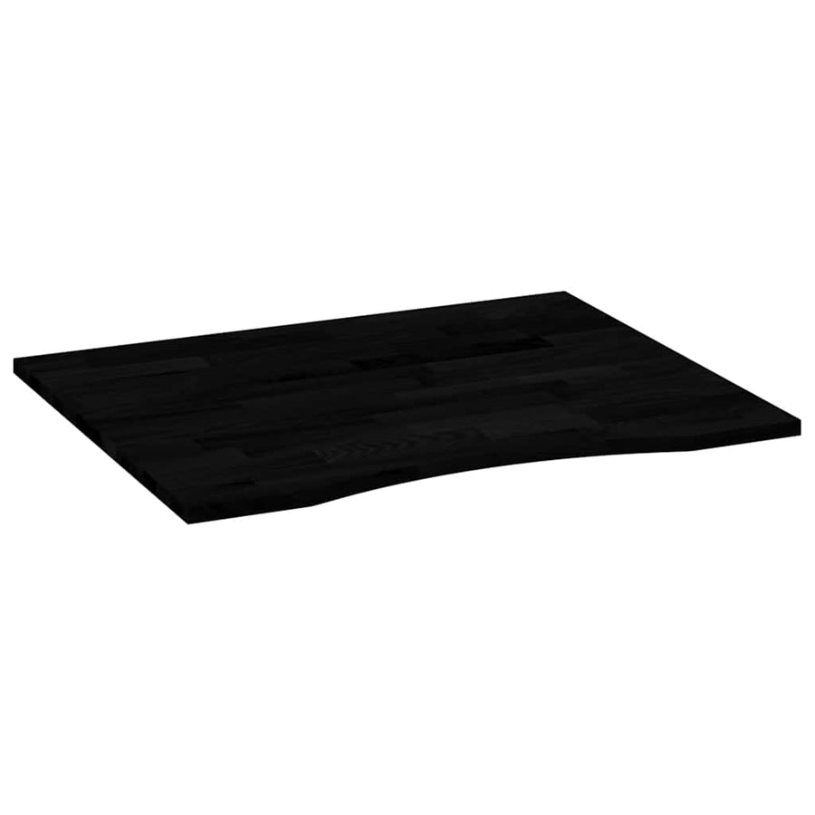 Bureaublad rechthoekig 100x80x2,5 cm eikenhout donkerbruin