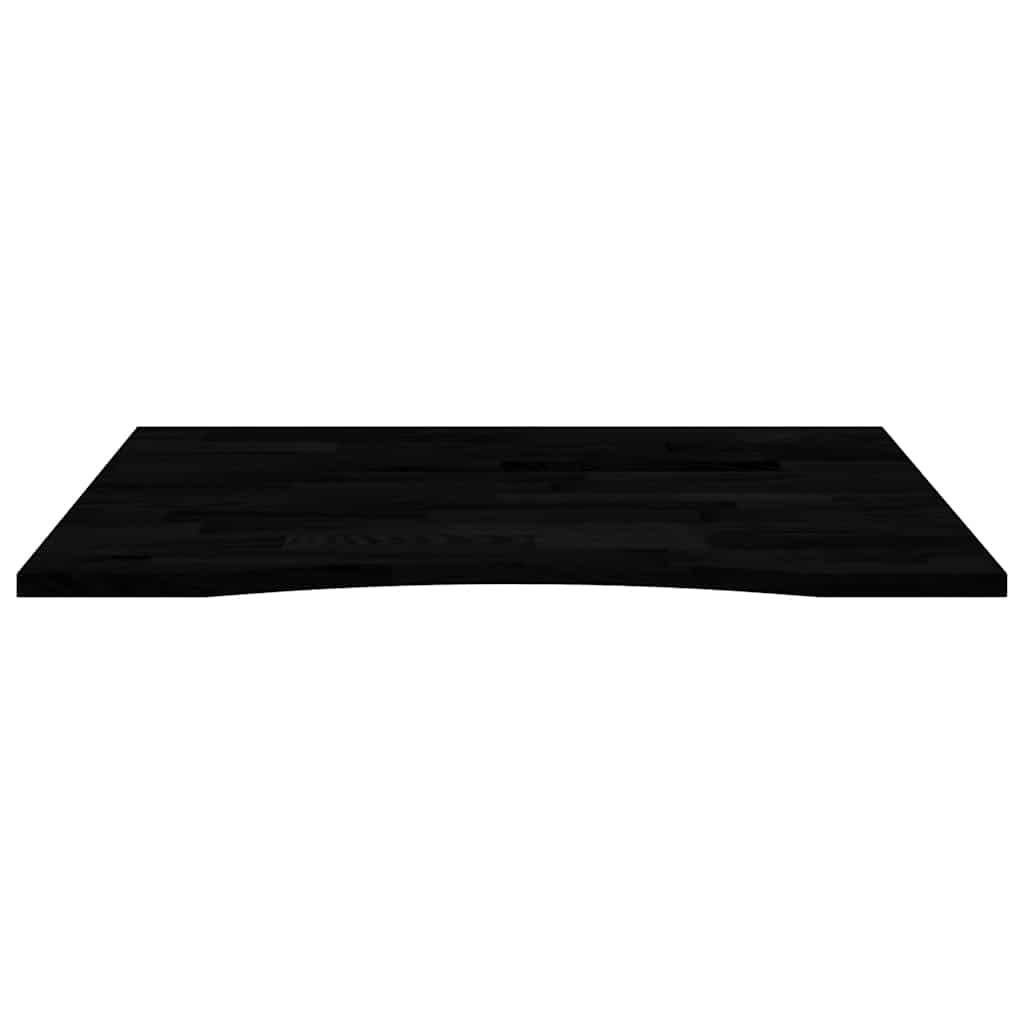 Bureaublad rechthoekig 100x80x2,5 cm eikenhout donkerbruin