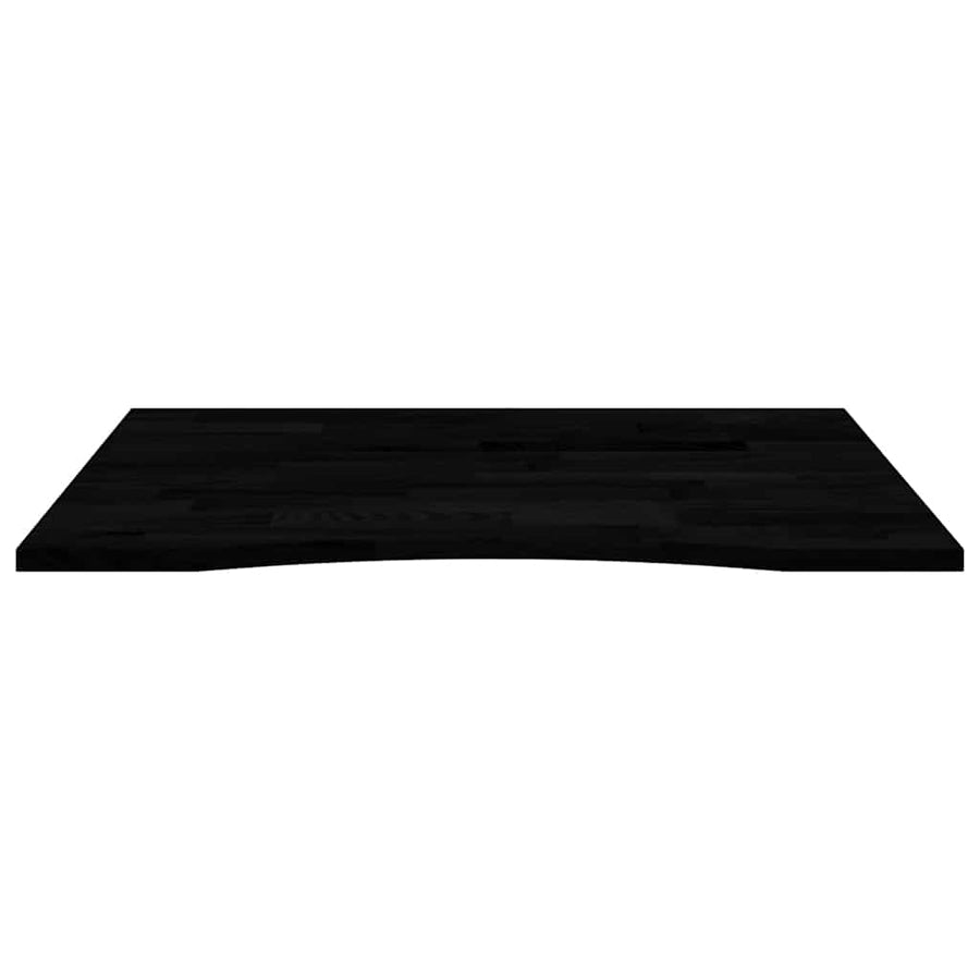 Bureaublad rechthoekig 100x80x2,5 cm eikenhout donkerbruin