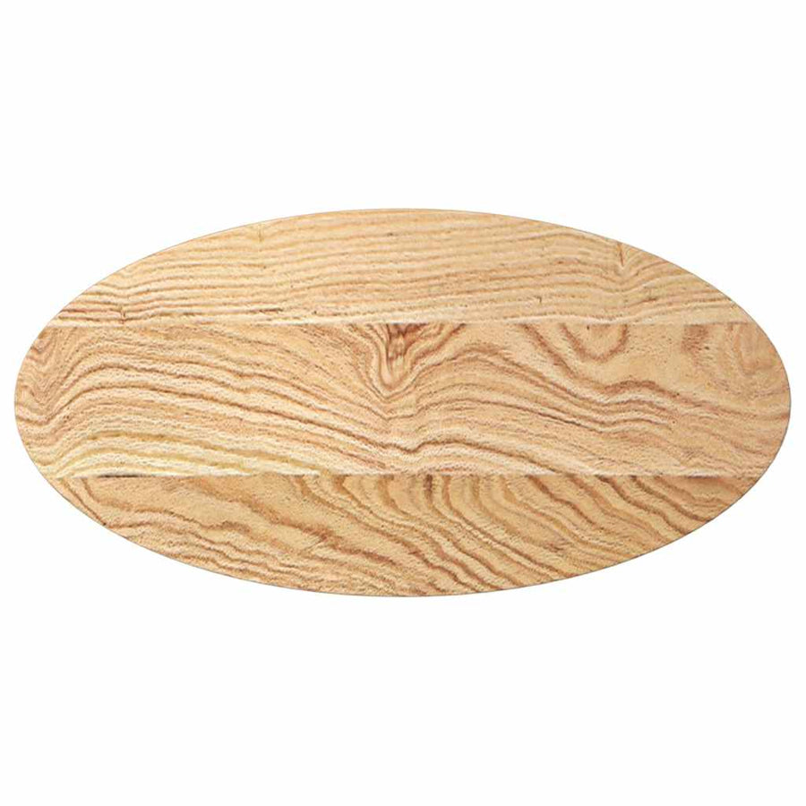 Tafelblad 80x40x2 cm ovaal massief eikenhout