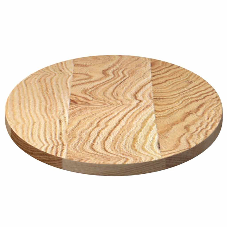 Tafelblad 80x40x2 cm ovaal massief eikenhout