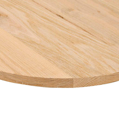 Tafelblad 80x40x2 cm ovaal massief eikenhout